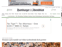 Tablet Screenshot of abendblatt.de