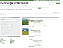 Tablet Screenshot of hotels.abendblatt.de